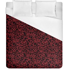 Red Coral Pattern Duvet Cover (california King Size)