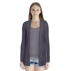 Gray Elegant Texture Cardigans by Valentinaart