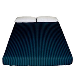 Blue Texture Fitted Sheet (queen Size)