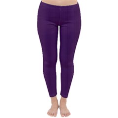 Purple Texture Classic Winter Leggings by Valentinaart