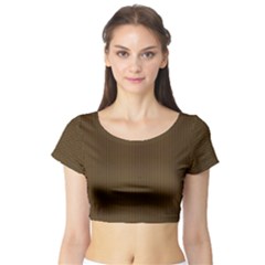 Gold Texture Short Sleeve Crop Top (tight Fit) by Valentinaart