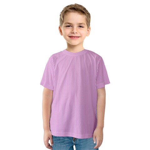 Pink Texture Kids  Sport Mesh Tee by Valentinaart