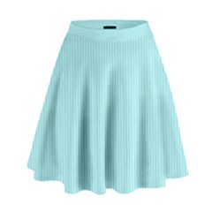 Light Blue Texture High Waist Skirt by Valentinaart