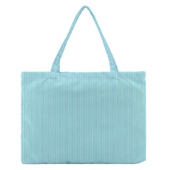 Light Blue Texture Medium Zipper Tote Bag