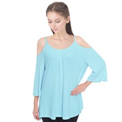 Light Blue Texture Flutter Tees