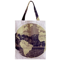 River Globe Zipper Classic Tote Bag