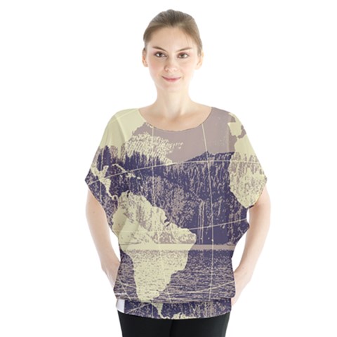 River Globe Blouse by MTNDesignco