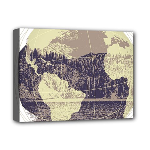 River Globe Deluxe Canvas 16  X 12   by MTNDesignco