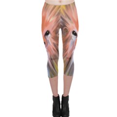 Monster Ghost Horror Face Capri Leggings  by Nexatart