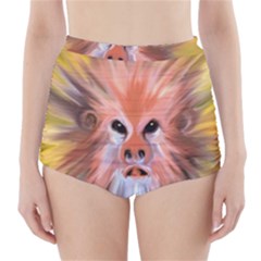 Monster Ghost Horror Face High-waisted Bikini Bottoms by Nexatart