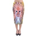 Monster Ghost Horror Face Velvet Midi Pencil Skirt View1