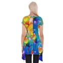 Fish Pattern Short Sleeve Side Drop Tunic View2