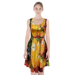 Abstract Fish Artwork Digital Art Racerback Midi Dress