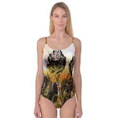 Abstract Digital Art Camisole Leotard 