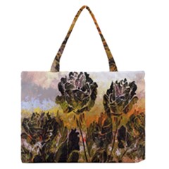 Abstract Digital Art Medium Zipper Tote Bag