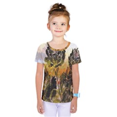 Abstract Digital Art Kids  One Piece Tee