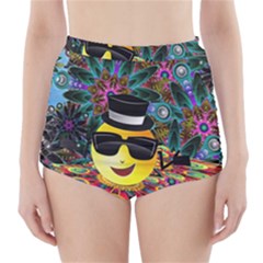 Abstract Digital Art High-waisted Bikini Bottoms