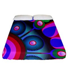 Abstract Digital Art  Fitted Sheet (queen Size)