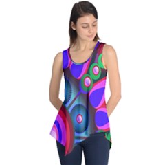 Abstract Digital Art  Sleeveless Tunic