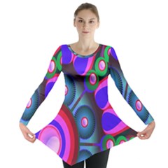 Abstract Digital Art  Long Sleeve Tunic 