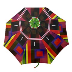 Abstract Art Geometric Background Folding Umbrellas by Nexatart