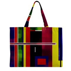 Abstract Art Geometric Background Zipper Mini Tote Bag