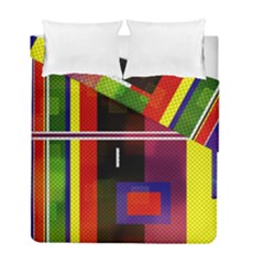 Abstract Art Geometric Background Duvet Cover Double Side (full/ Double Size)