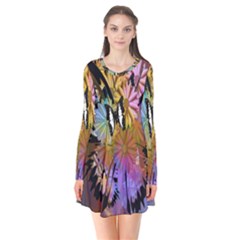 Abstract Digital Art Flare Dress