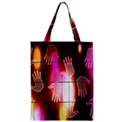 Abstract Background Design Squares Zipper Classic Tote Bag