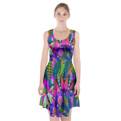 Abstract Digital Art  Racerback Midi Dress