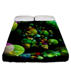 Abstract Balls Color About Fitted Sheet (california King Size)