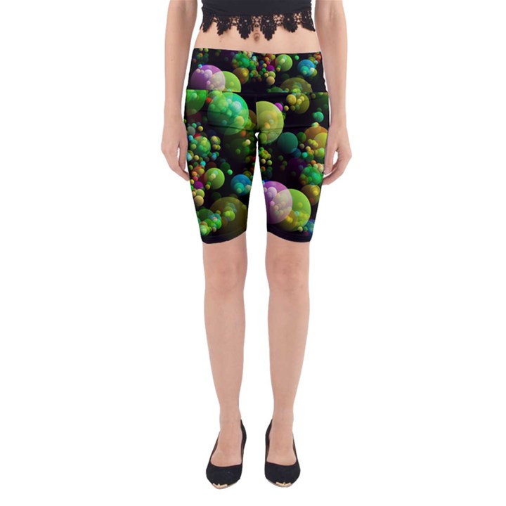 Abstract Balls Color About Yoga Cropped Leggings