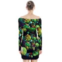 Abstract Balls Color About Long Sleeve Off Shoulder Dress View2