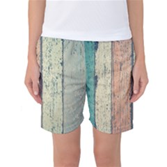 Abstract Board Construction Panel Women s Basketball Shorts