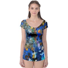 Abstract Farm Digital Art Boyleg Leotard  by Nexatart