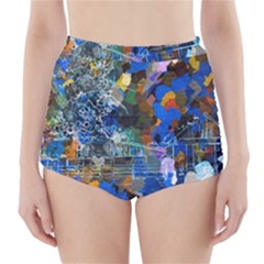 Abstract Farm Digital Art High-waisted Bikini Bottoms by Nexatart