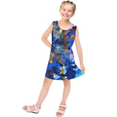 Abstract Farm Digital Art Kids  Tunic Dress by Nexatart