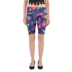 Abstract Background Graphic Design Yoga Cropped Leggings