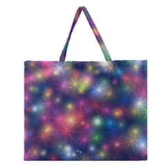 Abstract Background Graphic Design Zipper Large Tote Bag