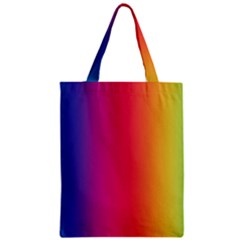 Abstract Rainbow Zipper Classic Tote Bag