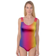 Abstract Rainbow Princess Tank Leotard 