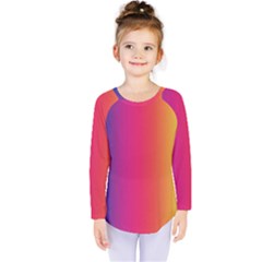 Abstract Rainbow Kids  Long Sleeve Tee