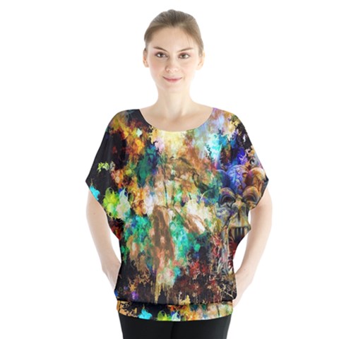 Abstract Digital Art Blouse by Nexatart