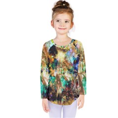 Abstract Digital Art Kids  Long Sleeve Tee