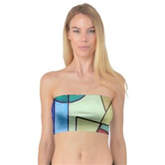 Abstract Art Face Bandeau Top