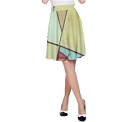 Abstract Art Face A-line Skirt