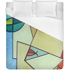 Abstract Art Face Duvet Cover (california King Size)