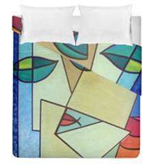 Abstract Art Face Duvet Cover Double Side (queen Size)