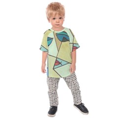 Abstract Art Face Kids  Raglan Tee