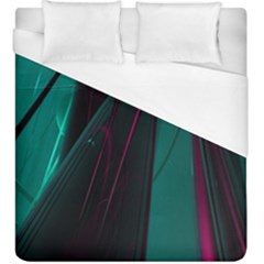 Abstract Green Purple Duvet Cover (king Size)